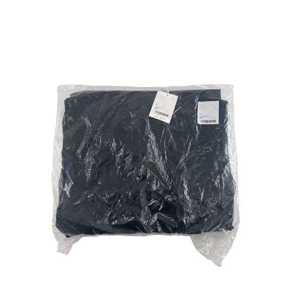 Oak + Fort Black Smocked Poplin Midi Dress Size L - Picture 9 of 9